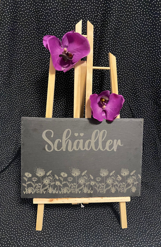 Schiefer Türschild 30x20 cm mit verschieden Motiven