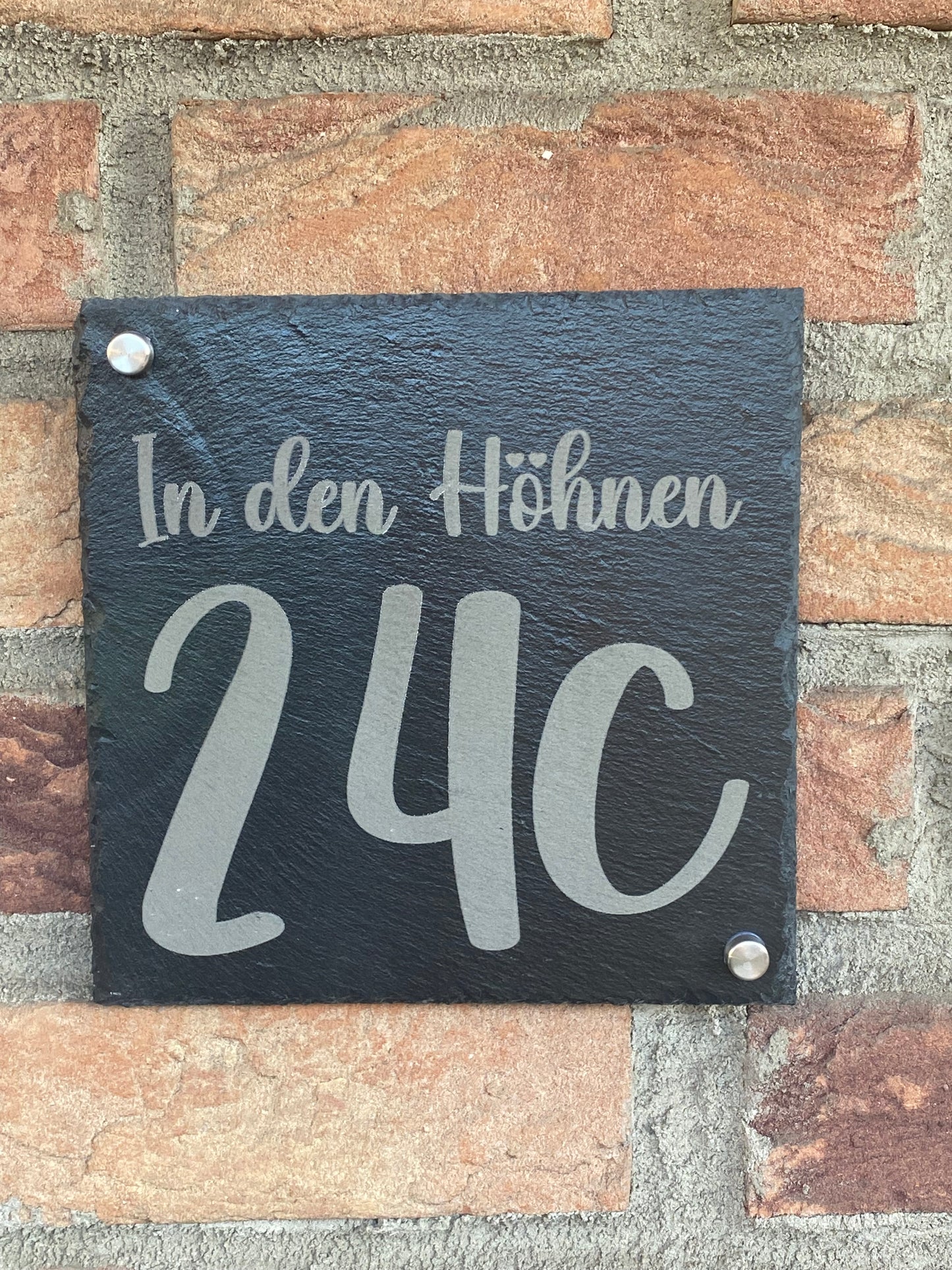 Schiefer Schild Hausnummerschild